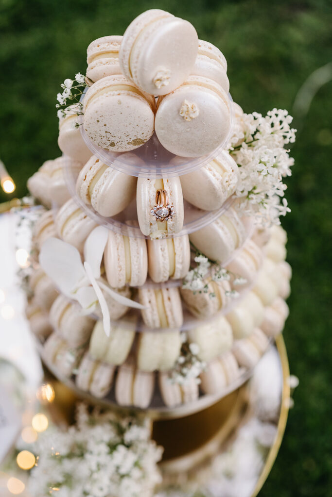 Luxusní svatební makronky