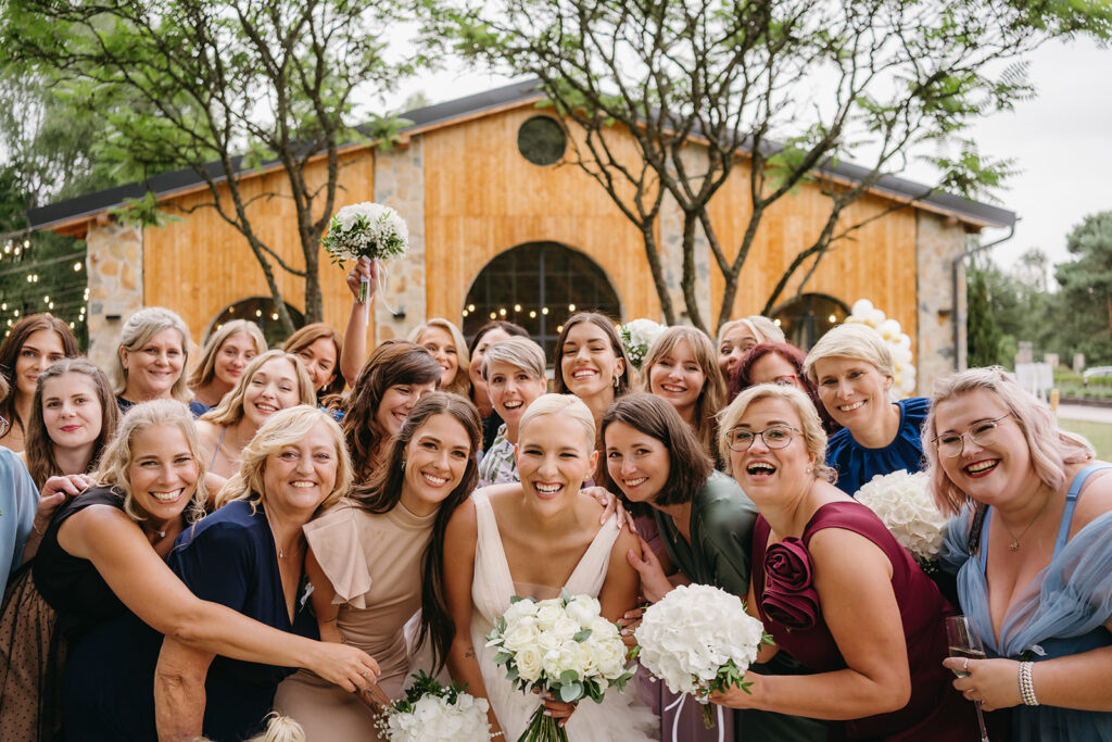 svatební skupinové focení